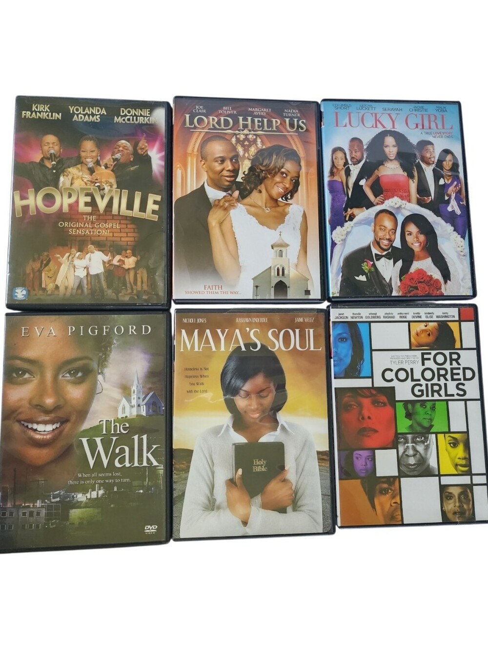 6pc Lot Of Rom-Com DVDs-Hopeville, The Walk, Maya's Soul, Etc